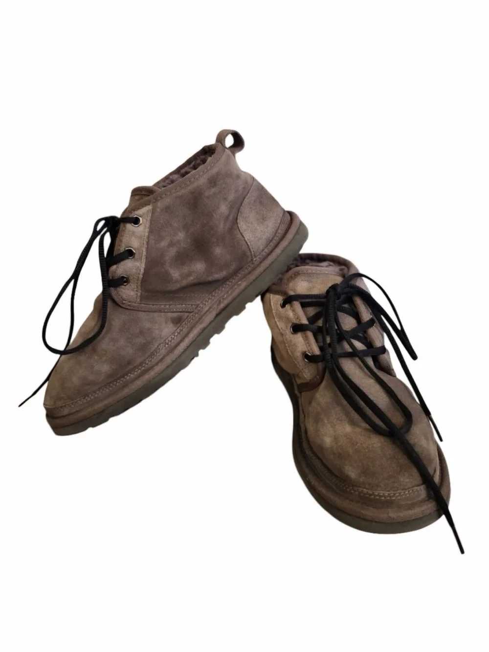 UGG Australia Neumel 3236 Men’s Size 7 Brown Suede Sheepskin Chukka  Ankle Boots